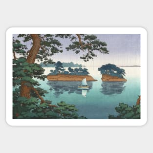 Spring Rain at Matsushima by Tsuchiya Koitsu Sticker